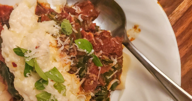 Red Wine Braised Short Rib Ragu with Swiss Chard and Pappardelle (European Style)