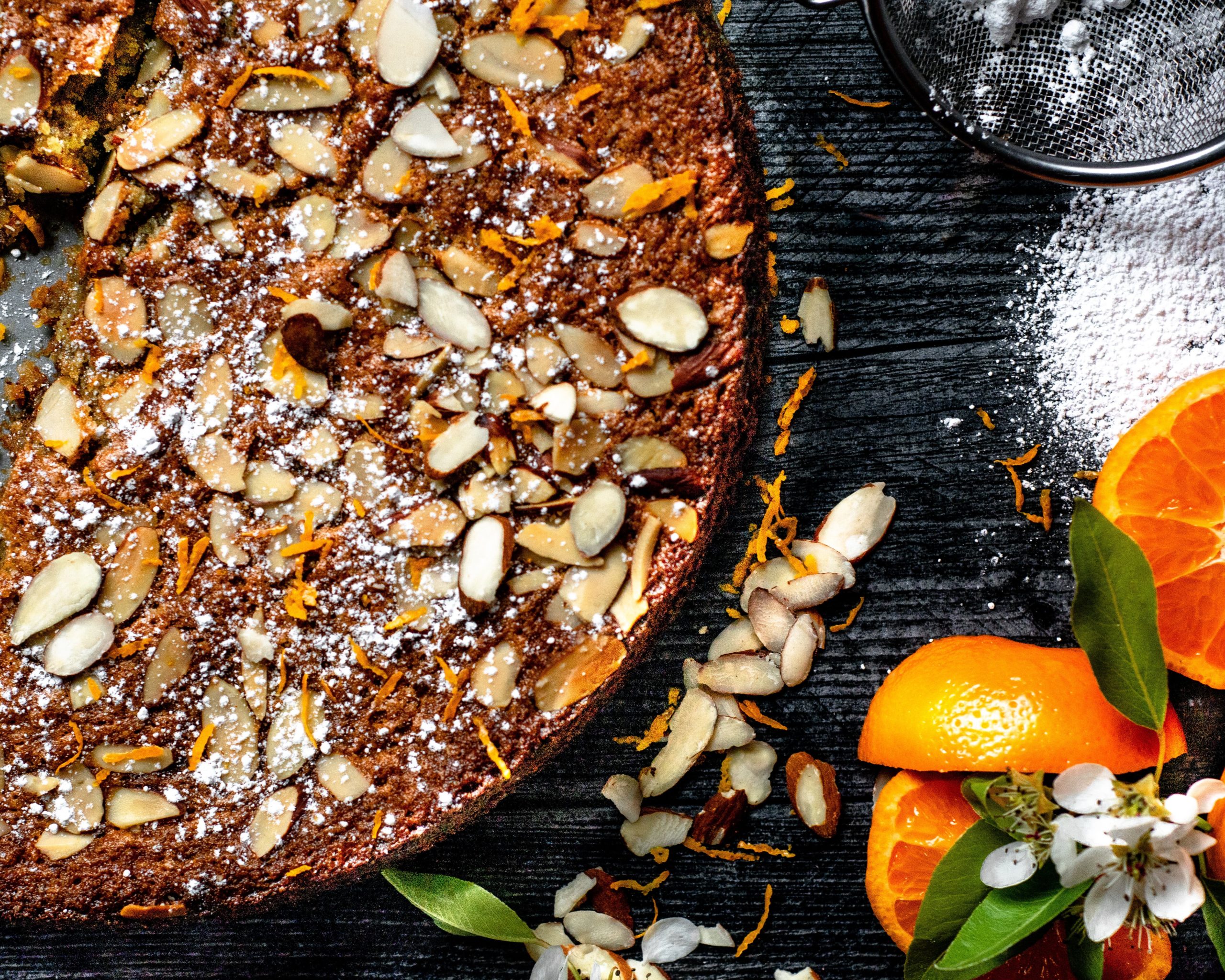 Gluten-Free Almond Orange Olive Oil Cake with Mandarins