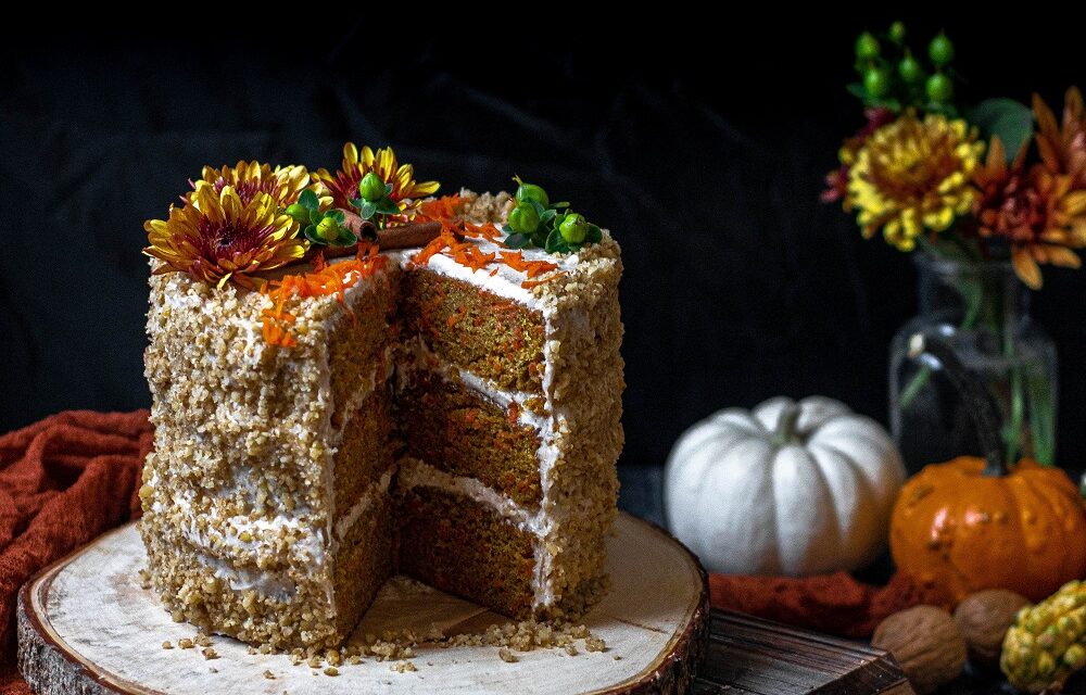 Spiced Rum Carrot Cake