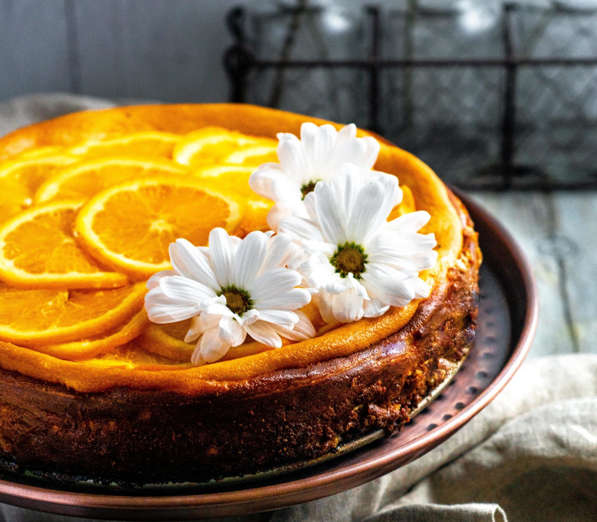 Sicilian Orange Cheesecake (with Amaretti crust)