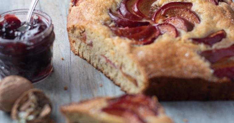 Croatian Plum (or Sour Cherry) Cake