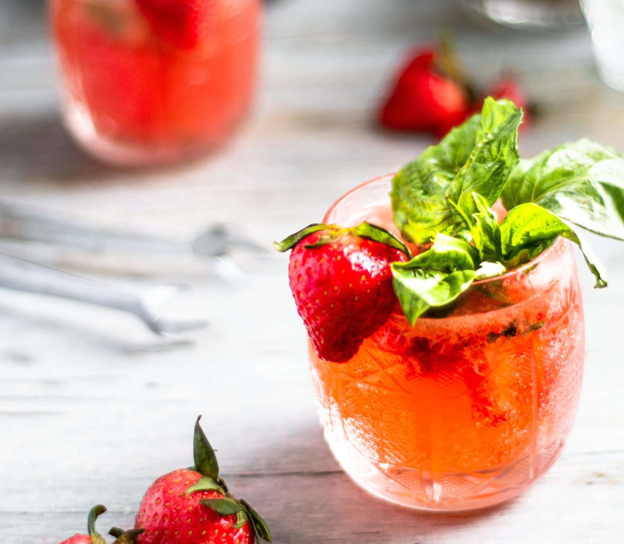 Strawberry Basil Cocktail