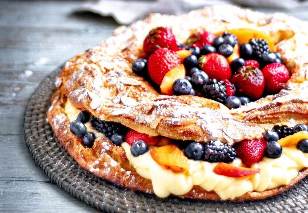 Paris-Brest with Summer Fruits and Creme Moussaline